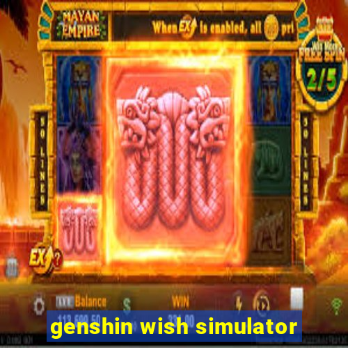 genshin wish simulator